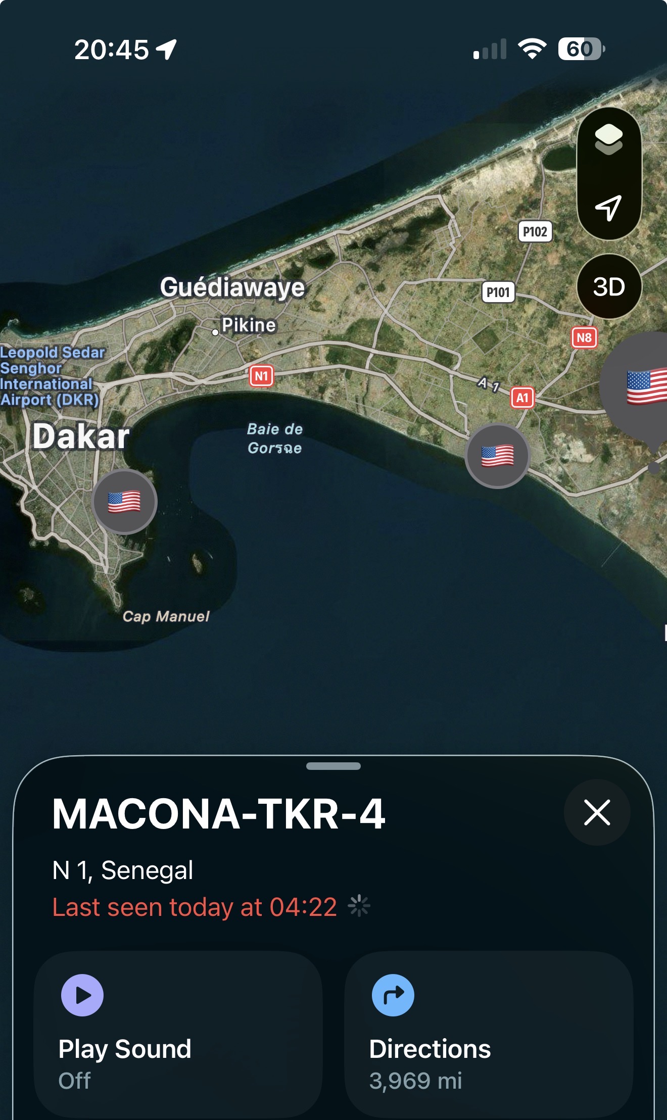 Container shipment being prepared for delivery to Dakar, Senegal