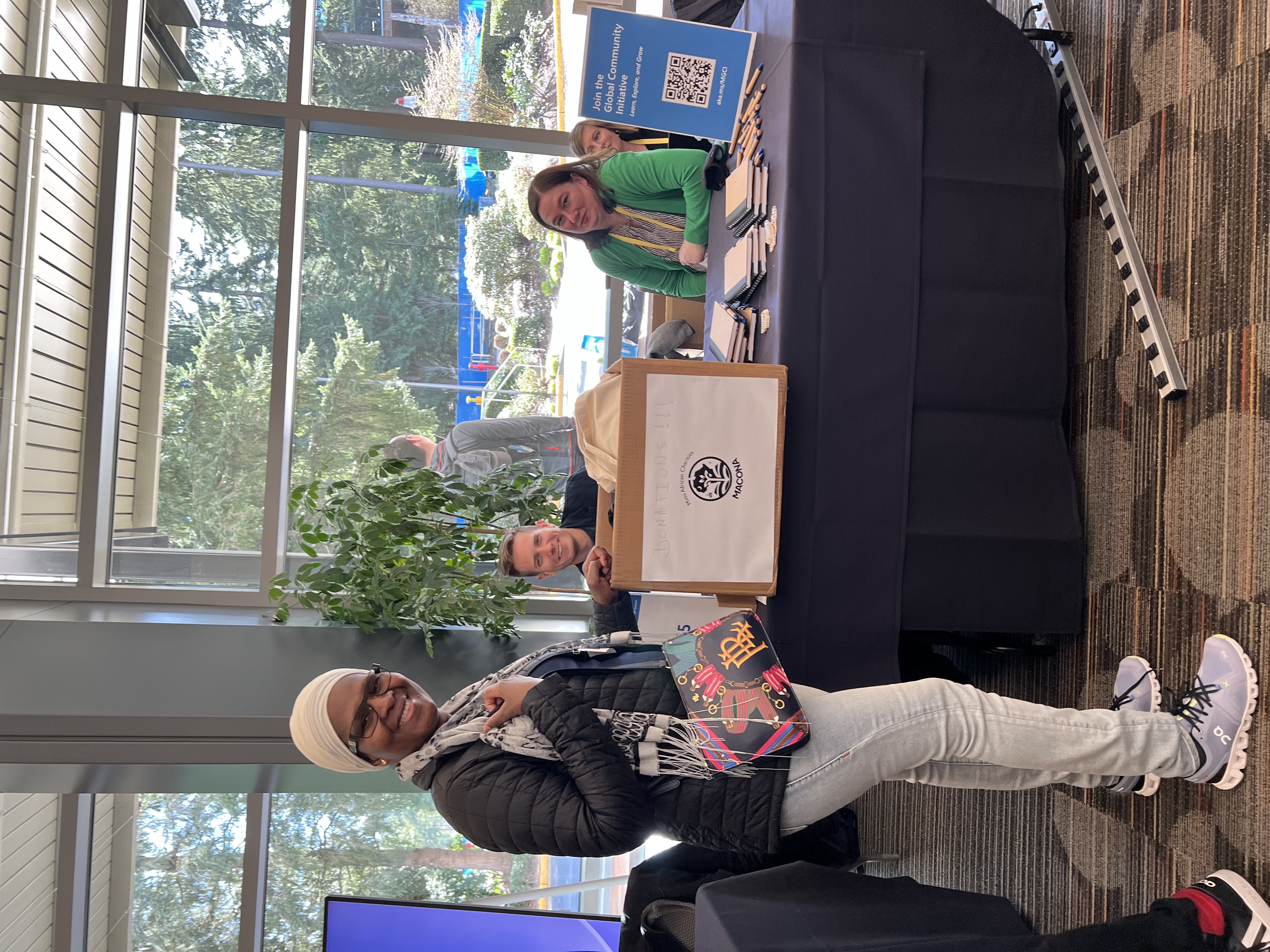 MACONA donation box at the Microsoft MVP Summit booth, March 2024