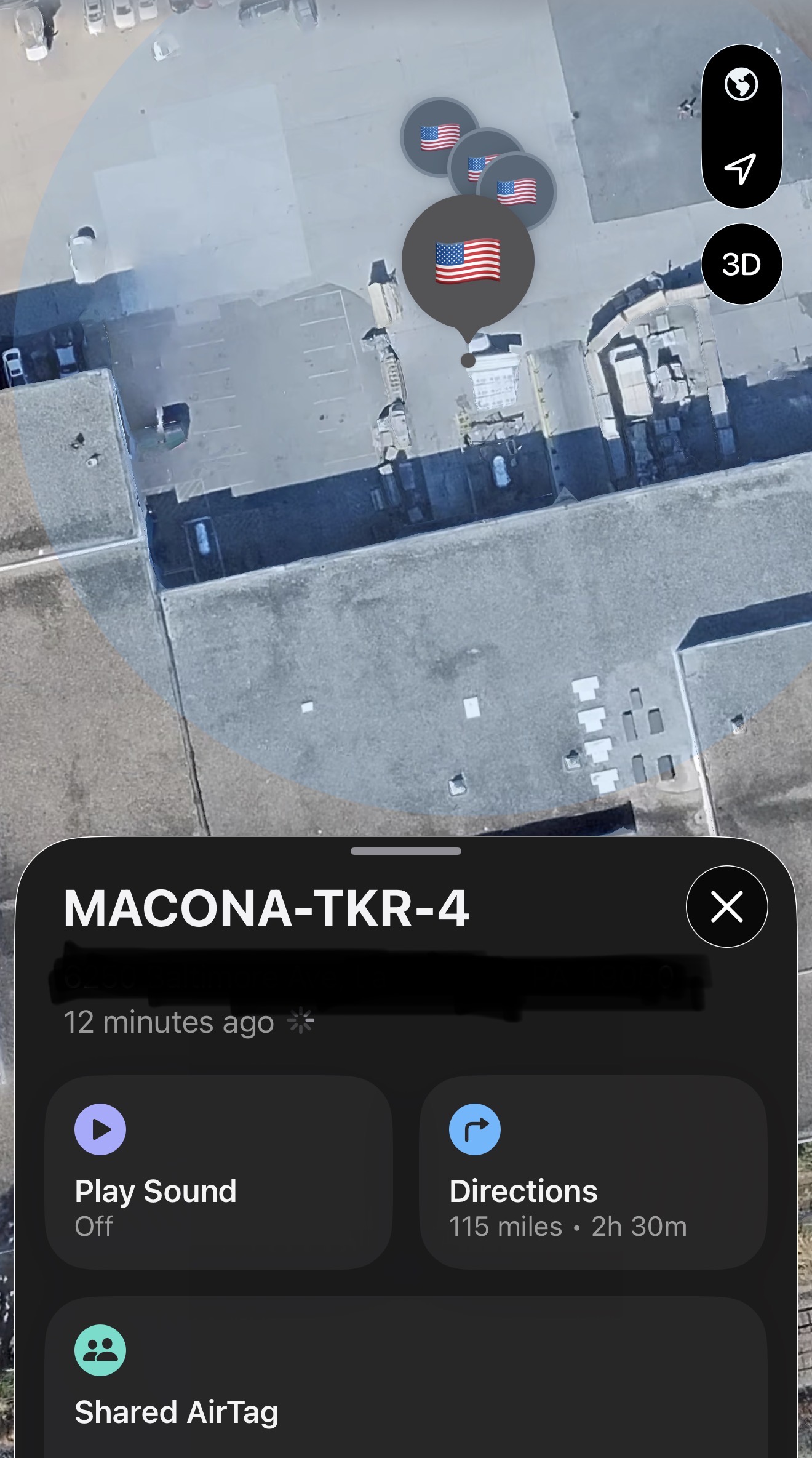 All 4 trackers active inside the Philly warehouse