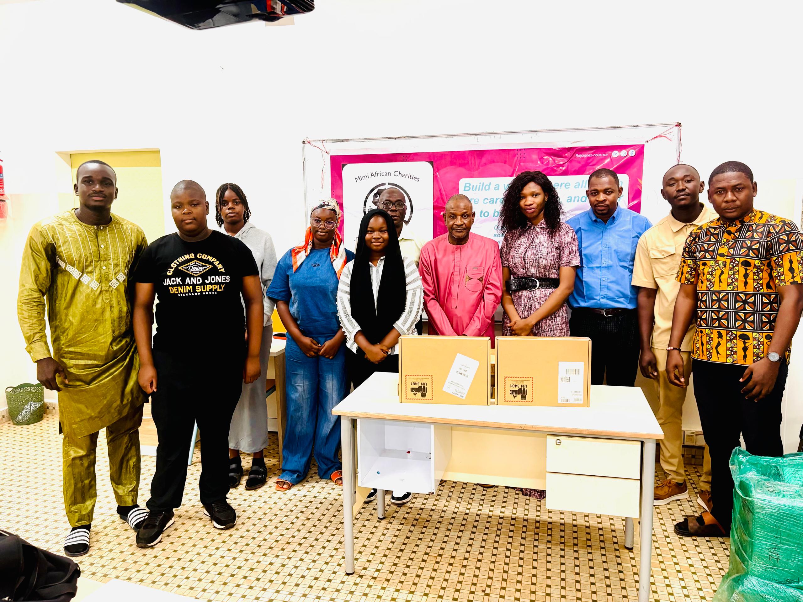 School community gathered as aid deliveries are organized